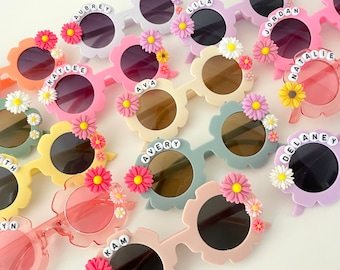 personalized flower sunglasses | custom name sunglasses | toddler sunglasses | personalized kids sunglasses | flower shape sunglasses