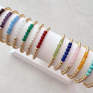 the birthstone collection | birthstone beaded bracelet | mothers day bracelet | gift for mom | family birthstone bracelet | birthday jewelry