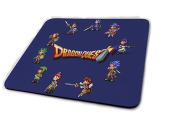 Retro Inspired  Dragon,Warrior, Mousepad ,Rpg,Jrpg,Retro video games, gamer,DQ ,Slime ,NES SNES V1