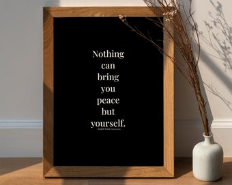 Ralph Waldo Emerson quote poster about mindset