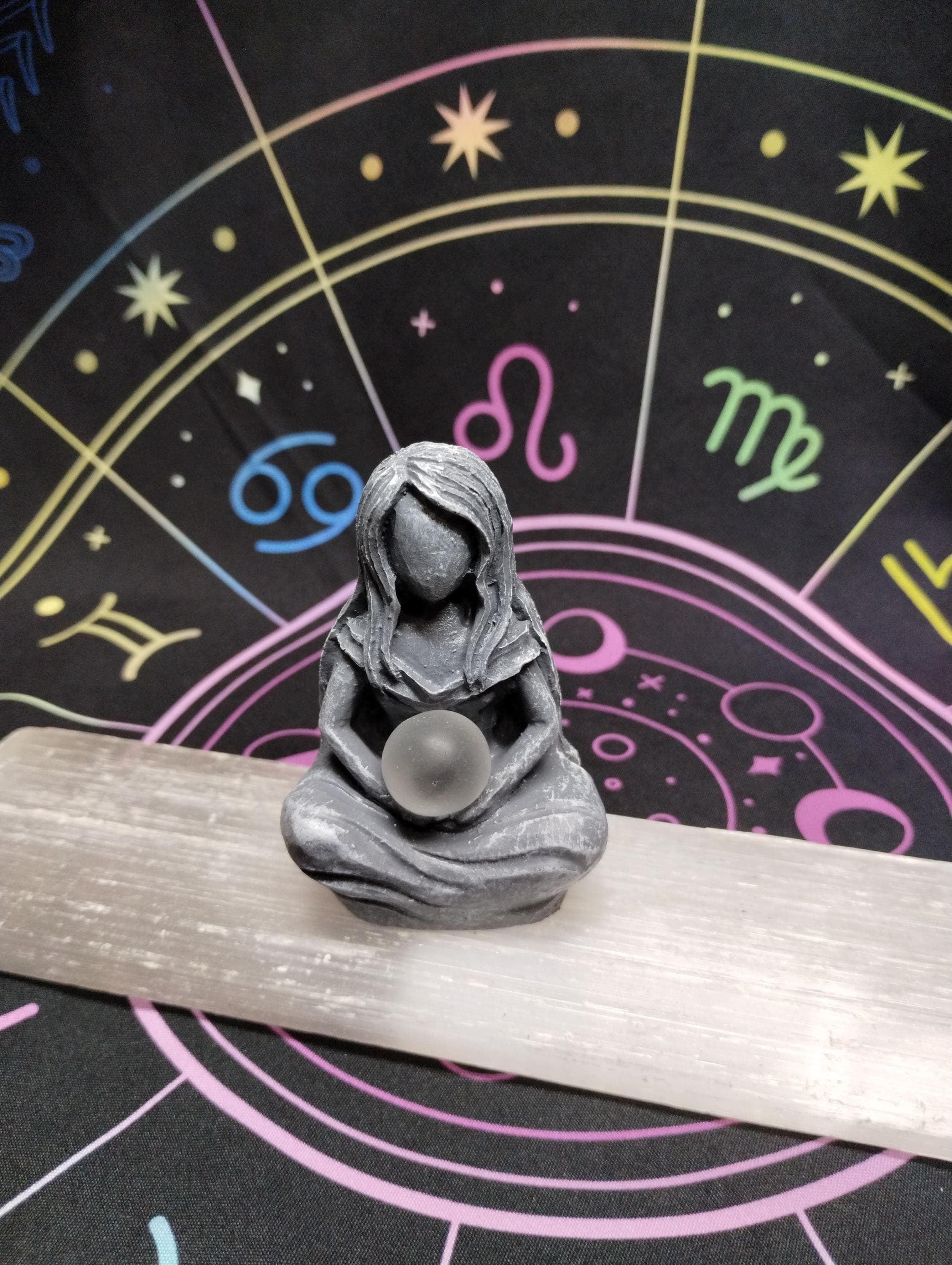 Moon Goddess Statue, goddess, moon goddess, statue, goddess statue, altar