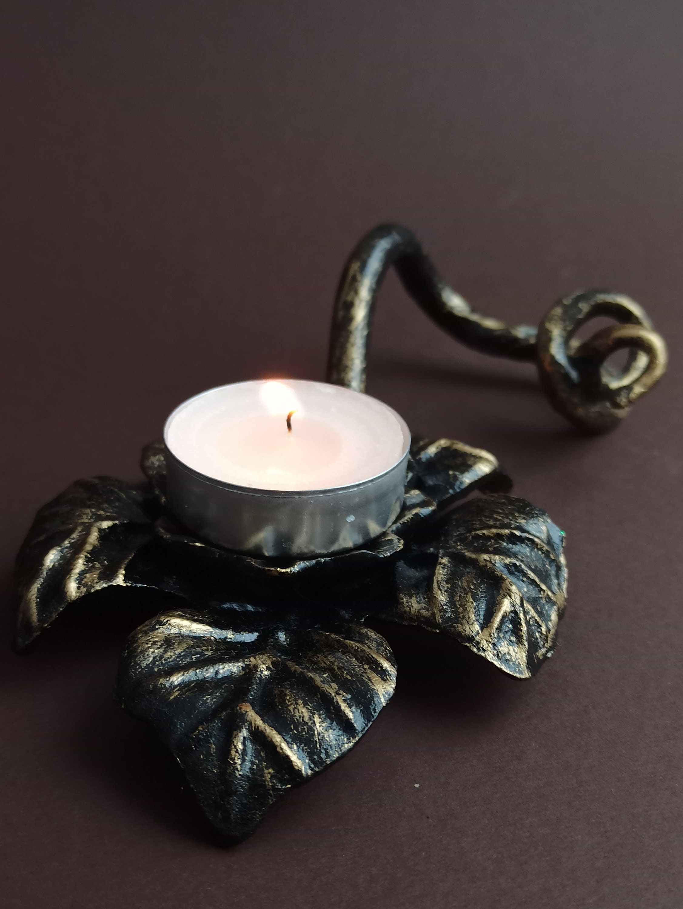 Candle Holder Metal candle holder Hand candle Etsy