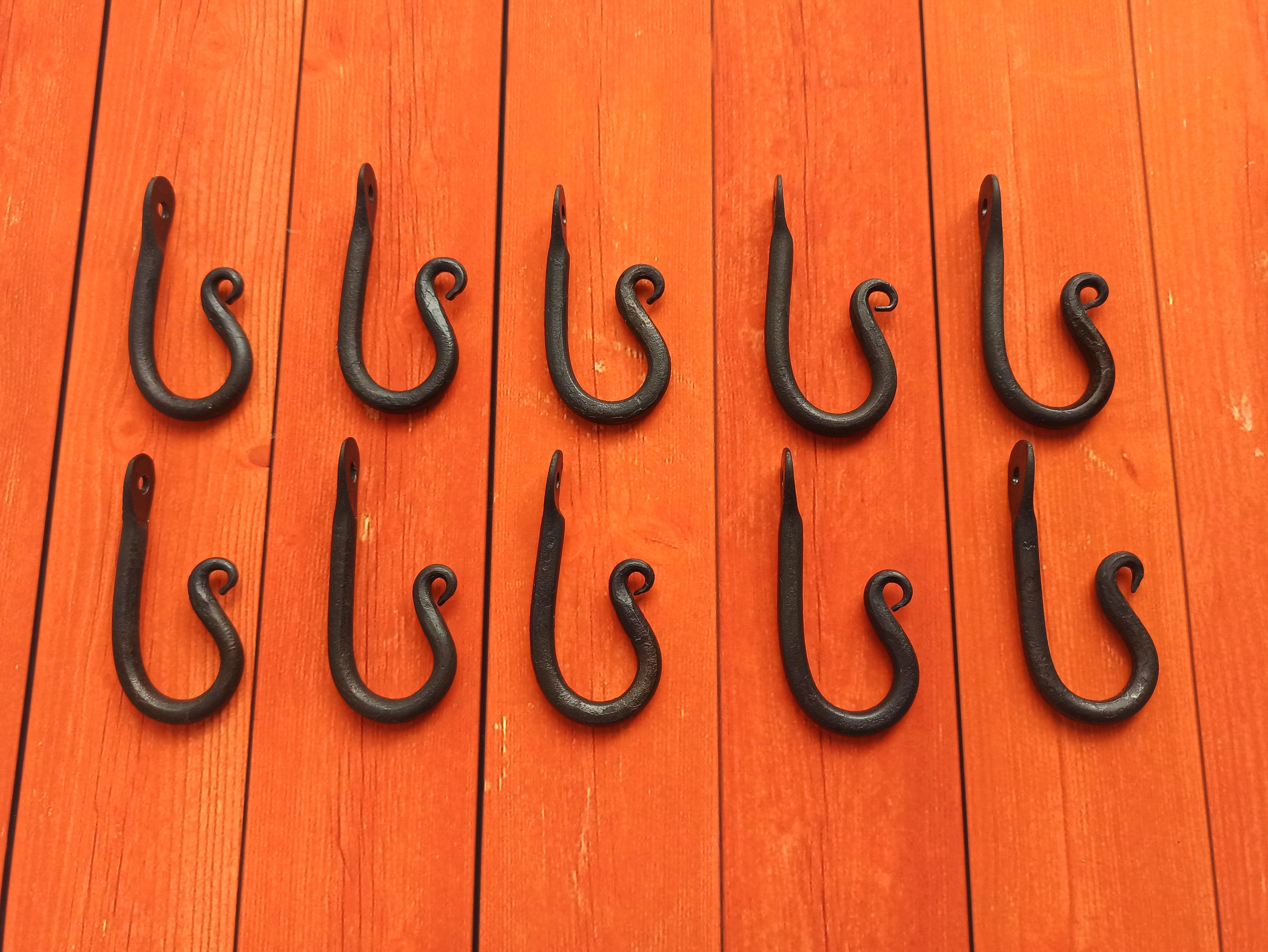 J Hooks Black metal hook Towel hook Mug hook Wall hook Etsy