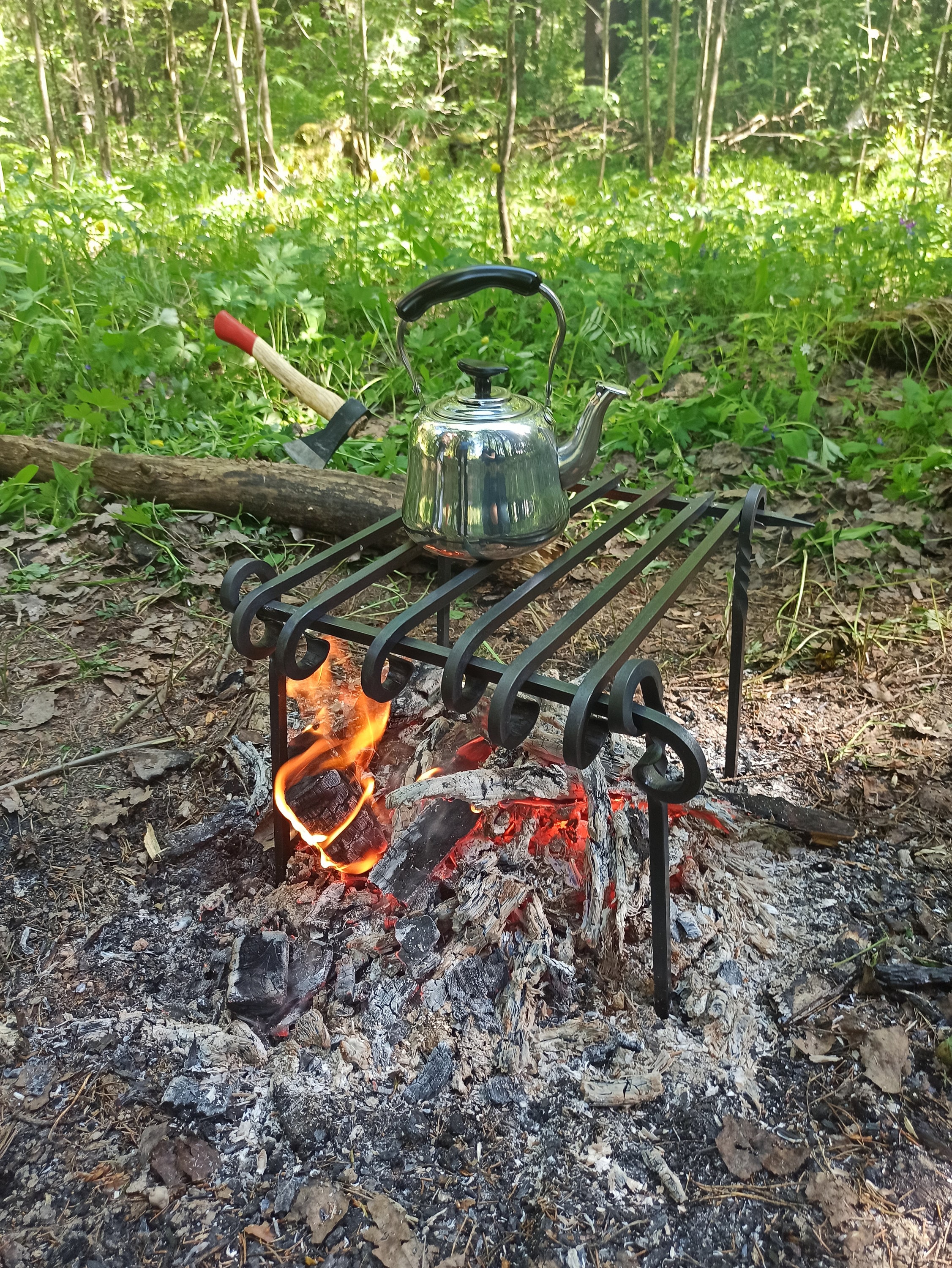 Geschmiedet Camping Grill Set GRILL Bushcraft Portable Camp Etsy