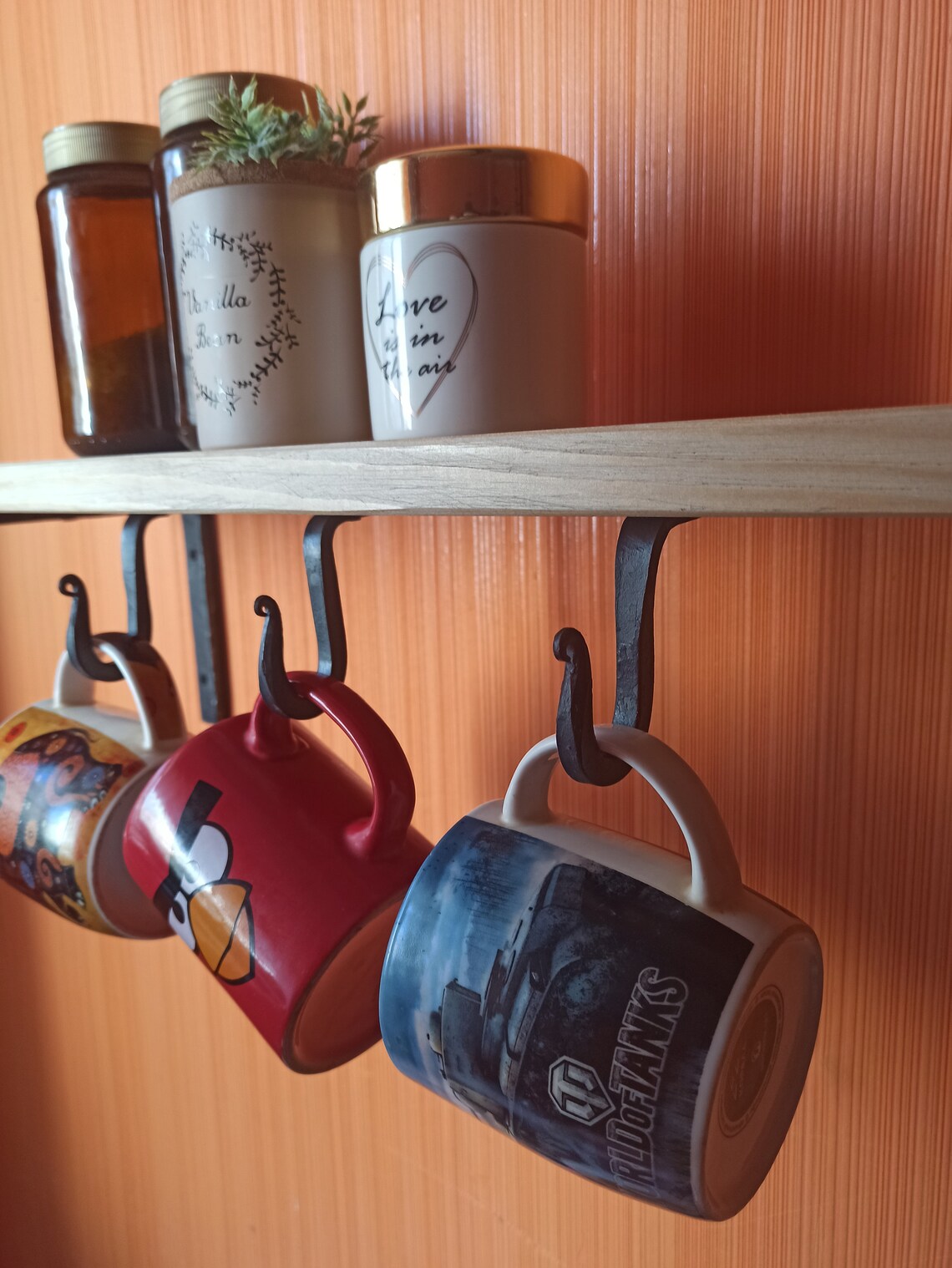 Cup hook Coffee mug hook Under shelf hook Coffee bar Etsy