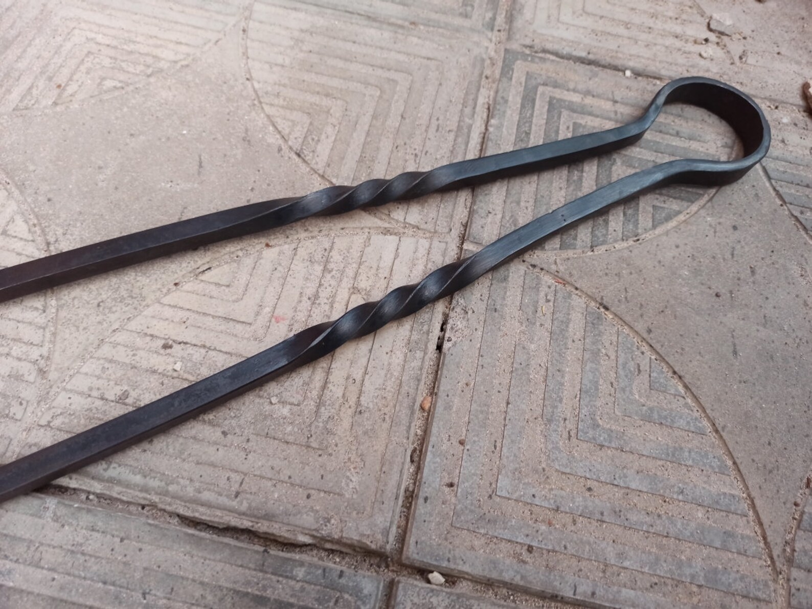 fire tongs BBQ Fire tools Outdoor cooking Grilling Etsy