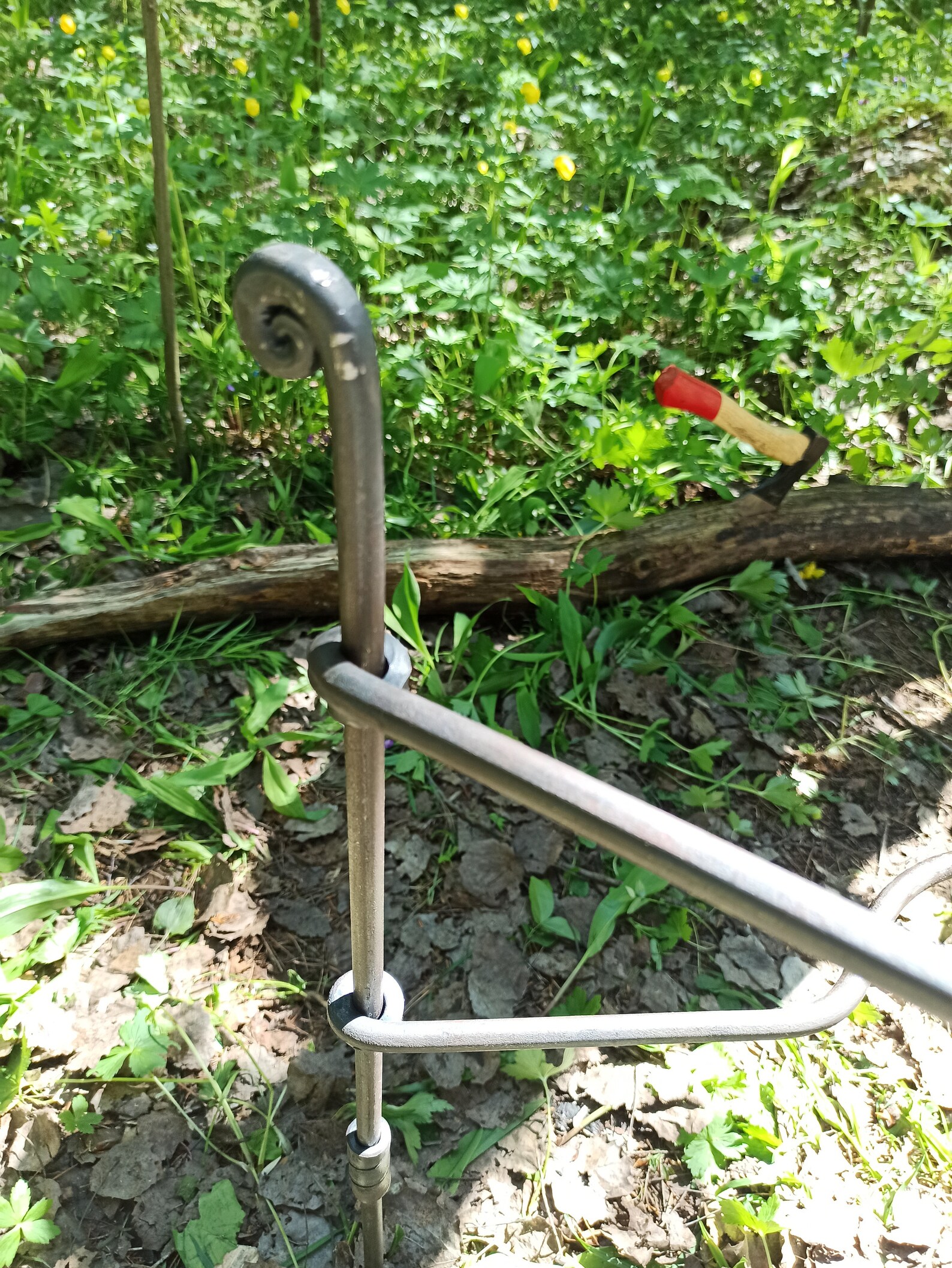 Grill fire anchor swing arm Camping BBQ Bushcraft Etsy