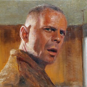 Butch, Original Handmade Oil Painting On Board, Impressionism, Wall Decor