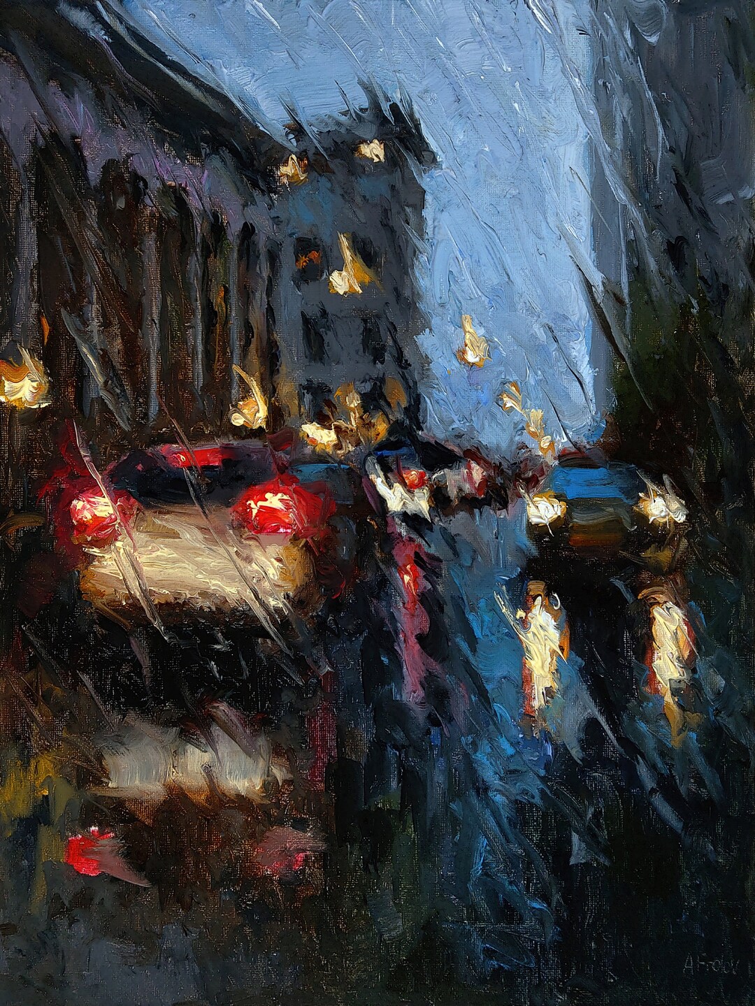 窓】原画／アクリル画／イラスト／絵画