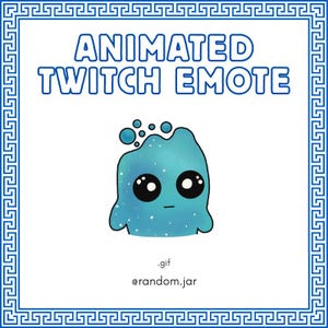 ANIMOWANA emotka Wodnego Duszka | Emotka czatu streamerów | [Twitch/Discord]
