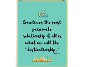 Travel Wanderlust Quote Digital Poster Instant Download Traveler Saying