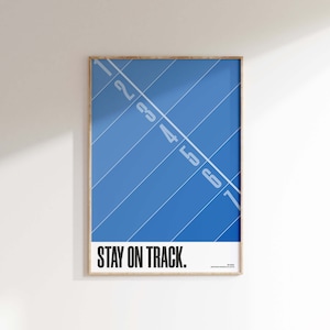Laufender Druck • Laufendes Poster • Leichtathletik • Sportdruck • Wandkunst • Zeitgenössisch • Abstrakt • Minimalistisches Sport Illustrations Poster
