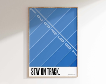 Laufender Druck • Laufendes Poster • Leichtathletik • Sportdruck • Wandkunst • Zeitgenössisch • Abstrakt • Minimalistisches Sport Illustrations Poster