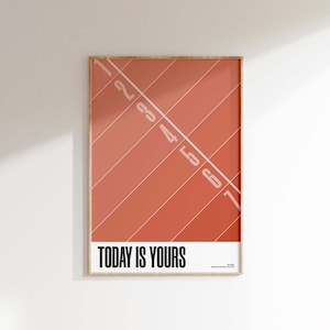 Running Print • Running Poster • Athletics Track • Sports print • Wall Art • Contemporary • Abstract • Minimalist Sports Illustration Poster