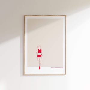 Running Print • Running Poster • Line drawing • Sports print • Wall Art • Minimal • Female Runner • Minimalist Sports Illustration Poster