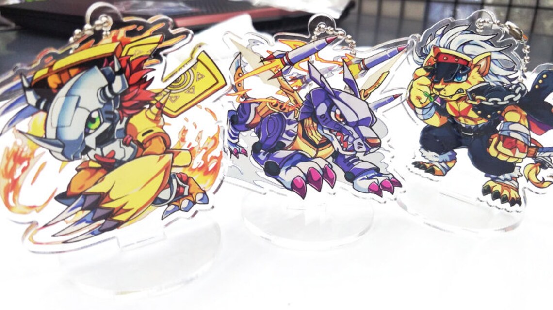 Digimon Keychain&standee instock Etsy
