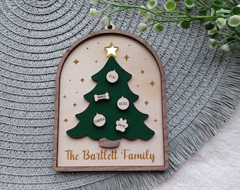 Arch Christmas Tree Family Ornament