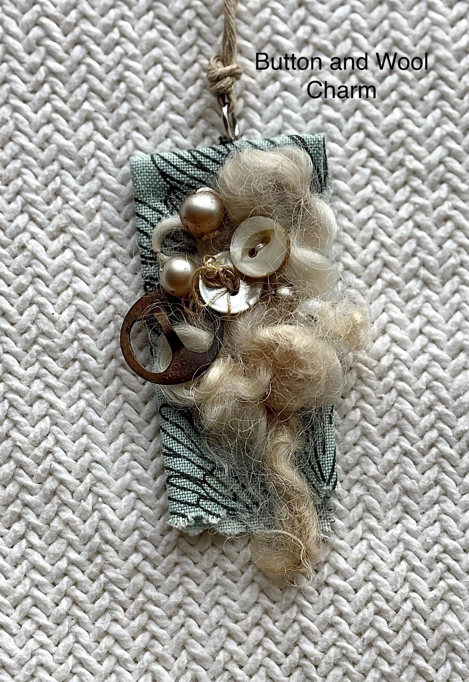 Handmade Fabric Charms: Unique Textile Sculpture Pendants - Etsy