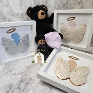 Angel Baby Shadow Box|Baby Memorial|Miscarriage Gift|Still Born Gift|Baby Loss Keepsake|Grieving Mother|Forever Loved|Child Loss Keepsake|
