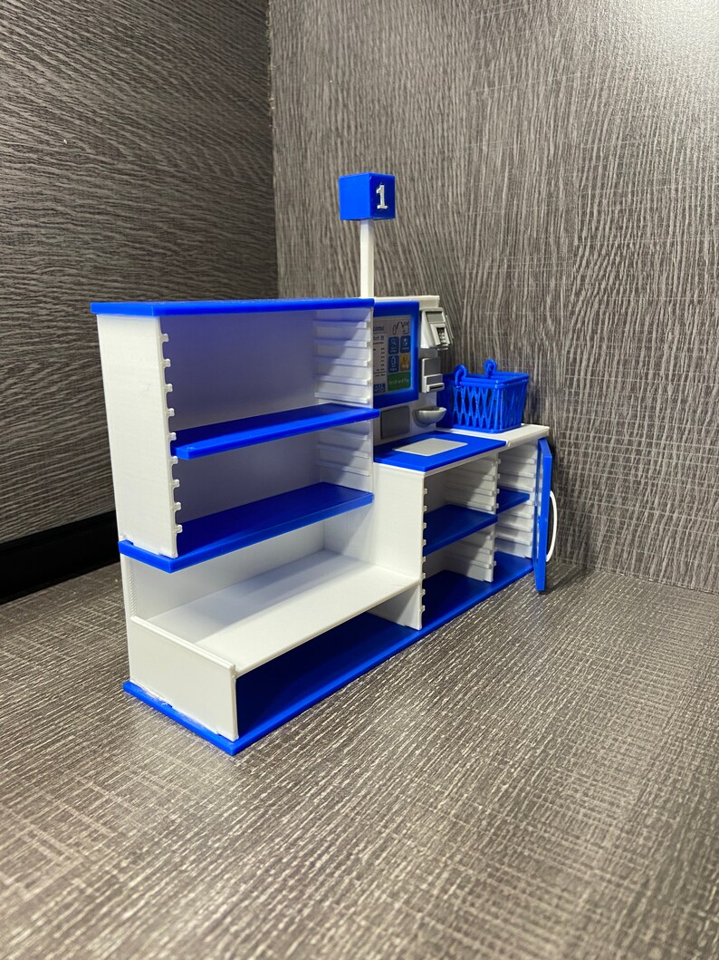 Mini Brands Mini Mart Toy Self Checkout With Shelves Touch Etsy