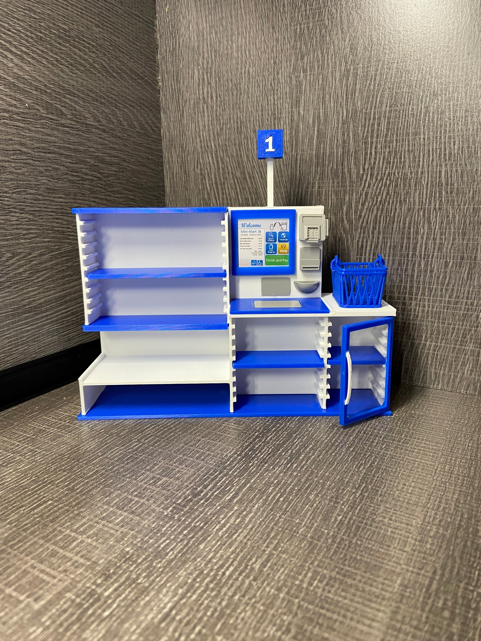 Mini Brands Mini Mart Toy Self Checkout With Shelves Touch Etsy