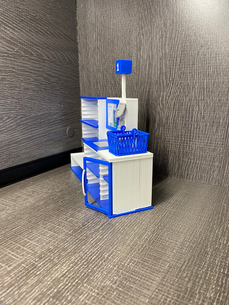 Mini Brands Mini Mart Toy Self Checkout With Shelves Touch Etsy