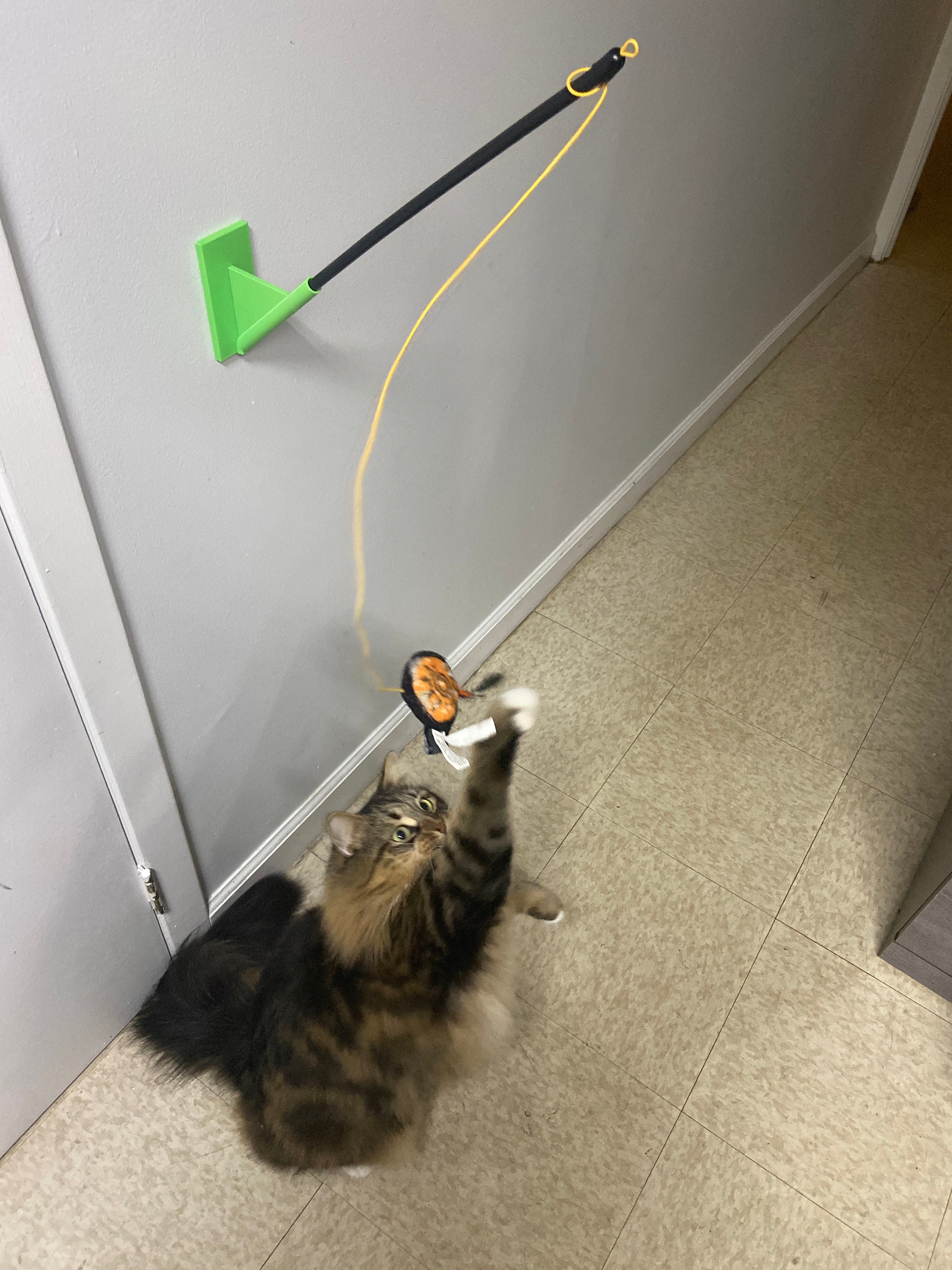 Cat Toy Wand Holder Etsy