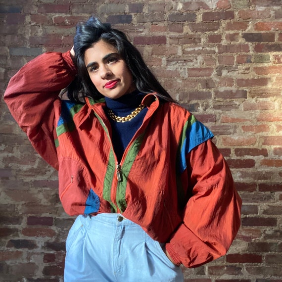 Vintage Rust Windbreaker