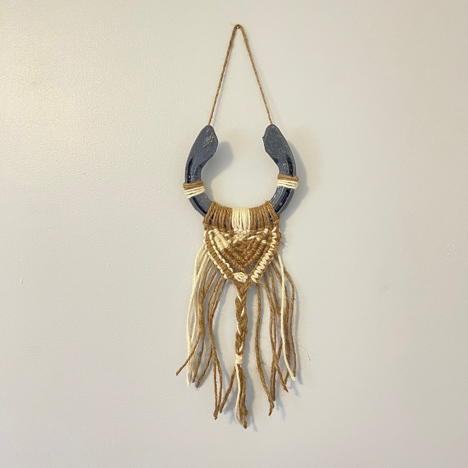 Macrame Horseshoe With Jute Cord Etsy