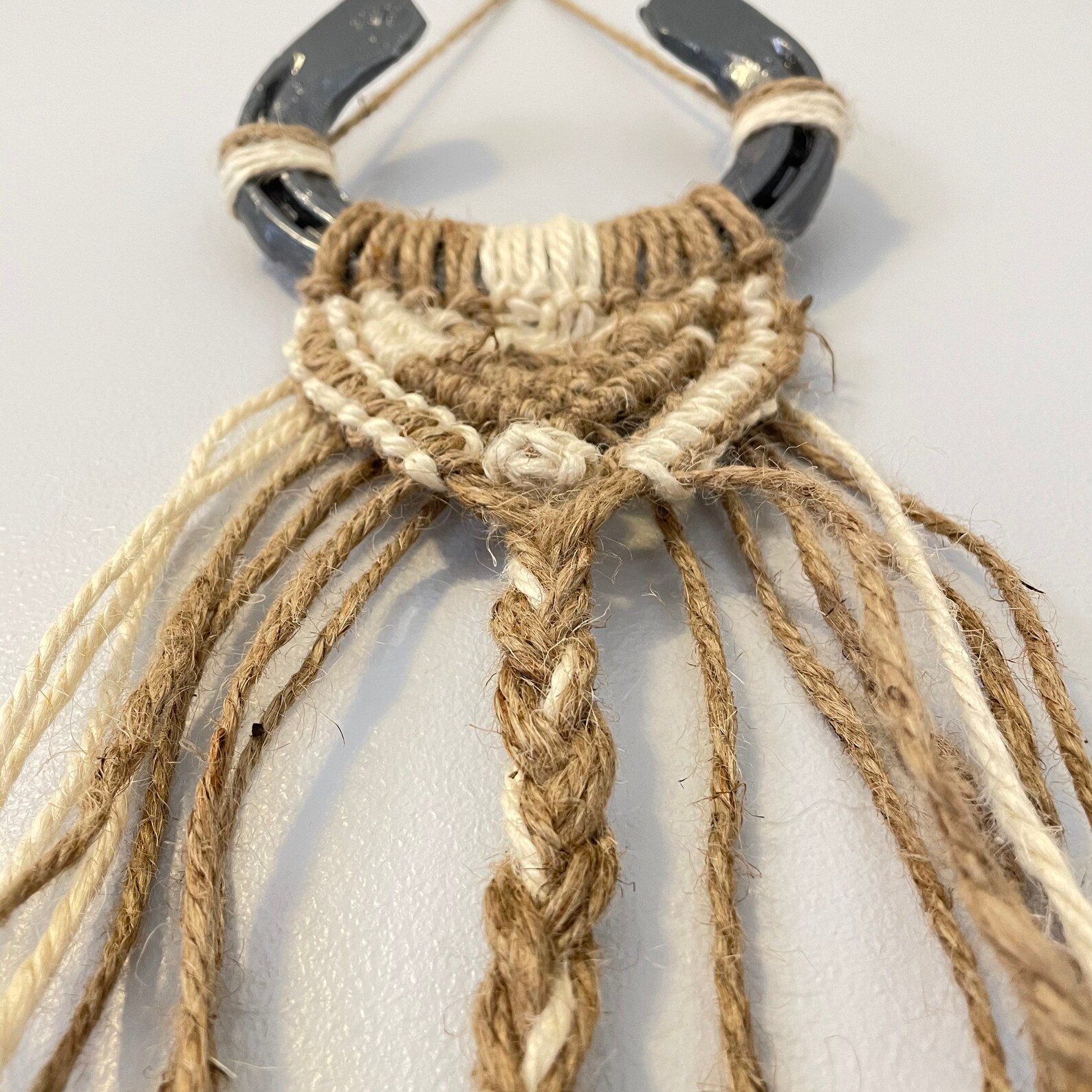 Macrame Horseshoe With Jute Cord Etsy