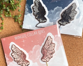 Winged Collar Pins