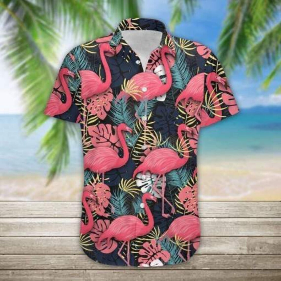 Pink Flamingo Hawaiian Aloha Shirts Hawaii Shirt 3D Hawaiian | Etsy