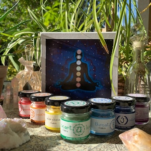 Seven Chakra Jar Candle Set
