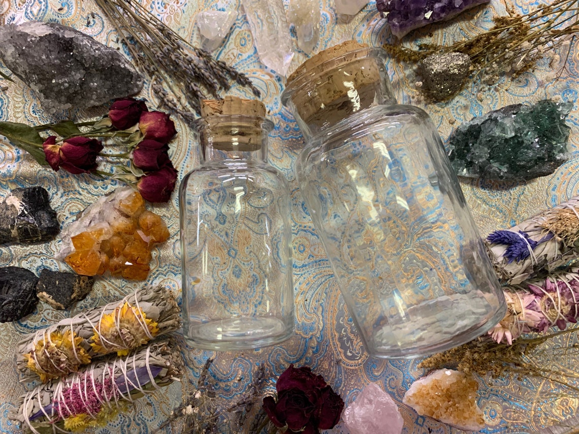 Vintage Cork Bottle Set Etsy