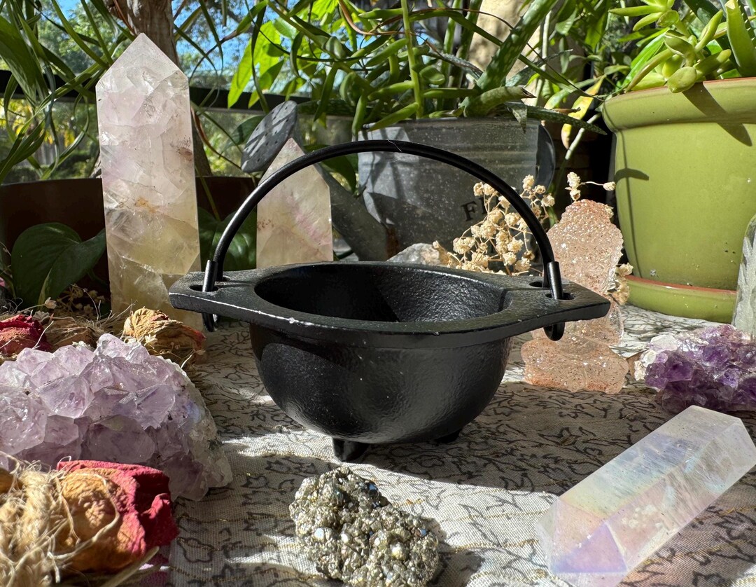 Mini Plain Cast Iron Cauldron - Etsy