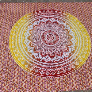 Sunrise Mandala Tapestry