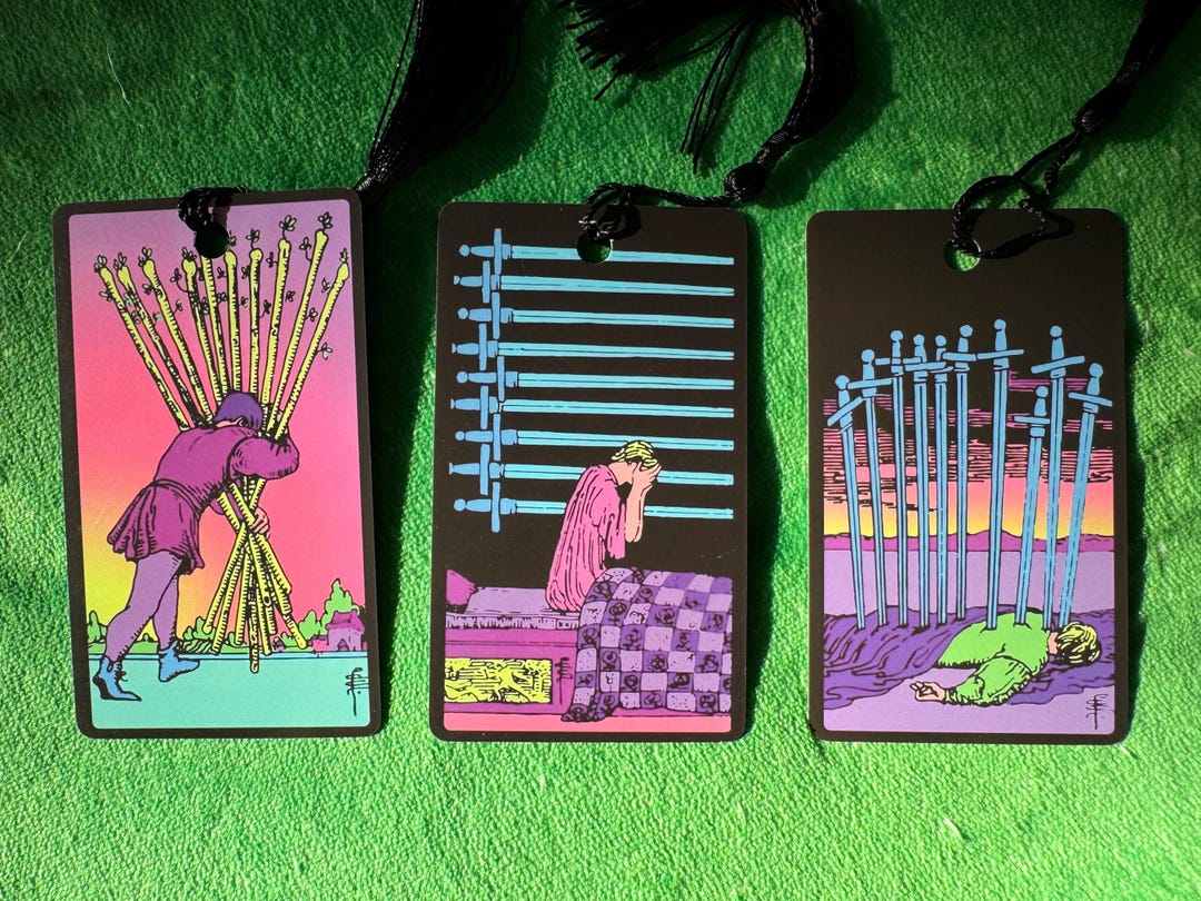 Disaster Tarot Card Bookmarks - Etsy