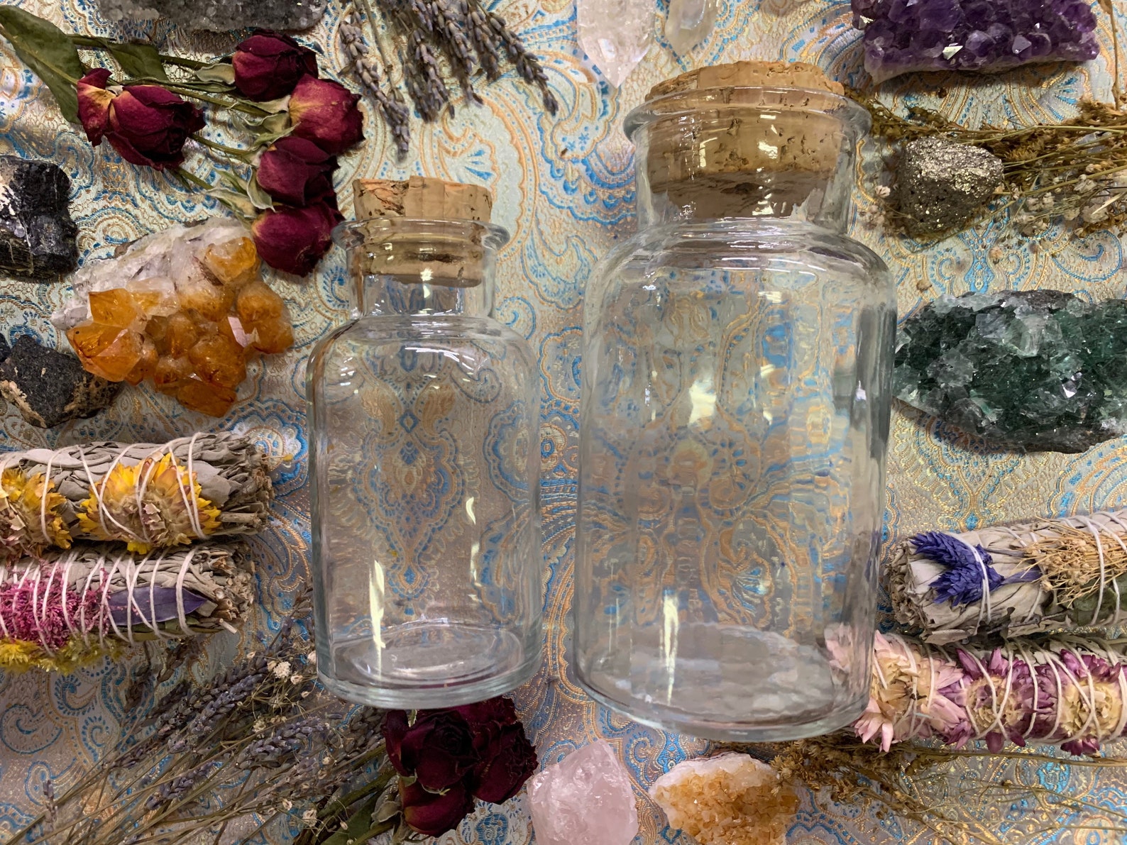 Vintage Cork Bottle Set Etsy