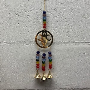 Long Multi-Color Moon Goddess Wind Chime