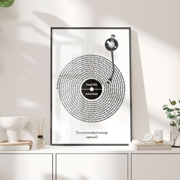 Typography Lyrics Etsy