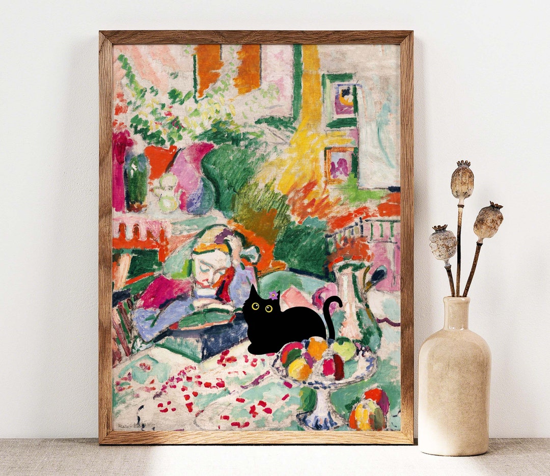 Black Cat Print, Matisse Cat Poster, Henri Matisse Cat Art, Matisse Cat ...