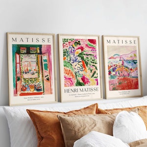 Matisse Set of 3, Matisse Printed Poster, Matisse Gallery Wall, Matisse Collioure, Matisse Garden, Henri Matisse Poster, Bedroom Wall Decor