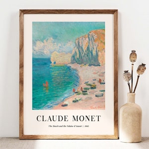 Claude Monet The Beach Poster, Monet Wall Art Print, Poster Wall Art, Monet Exhibition poster Print, Gallery Wall Art, Beach Poster C004