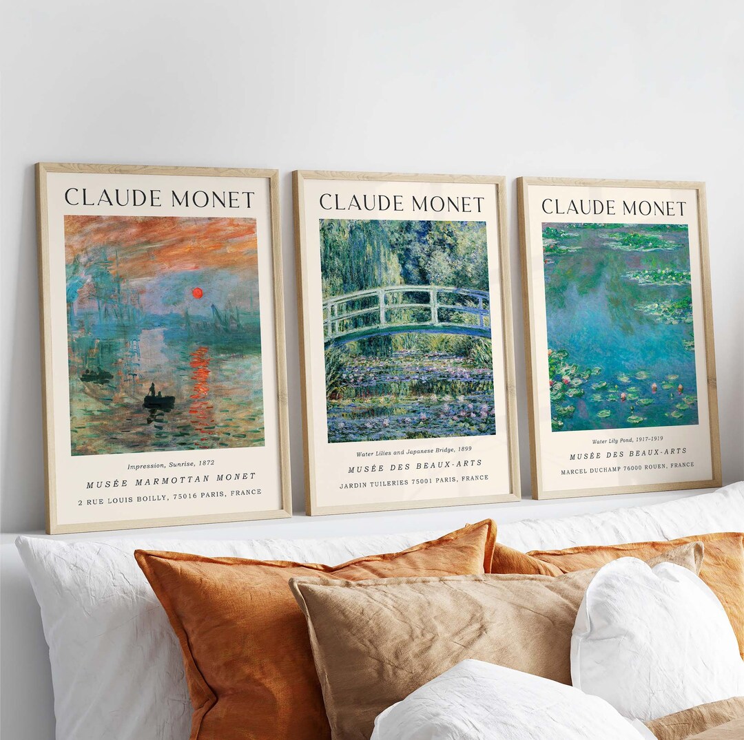 Claude Poster, Coastal Prints, Poster, Exhibition Poster, Paintings