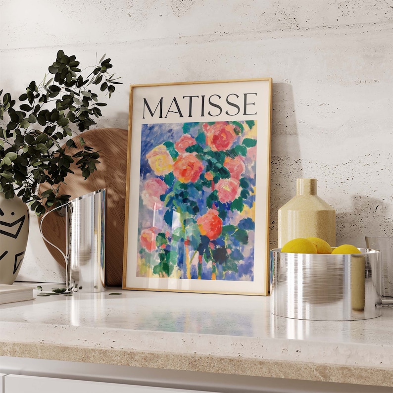 Matisse Roses Henri Matisse Print, Flowers Wall Art, Botanical Print, Gallery Wall ...