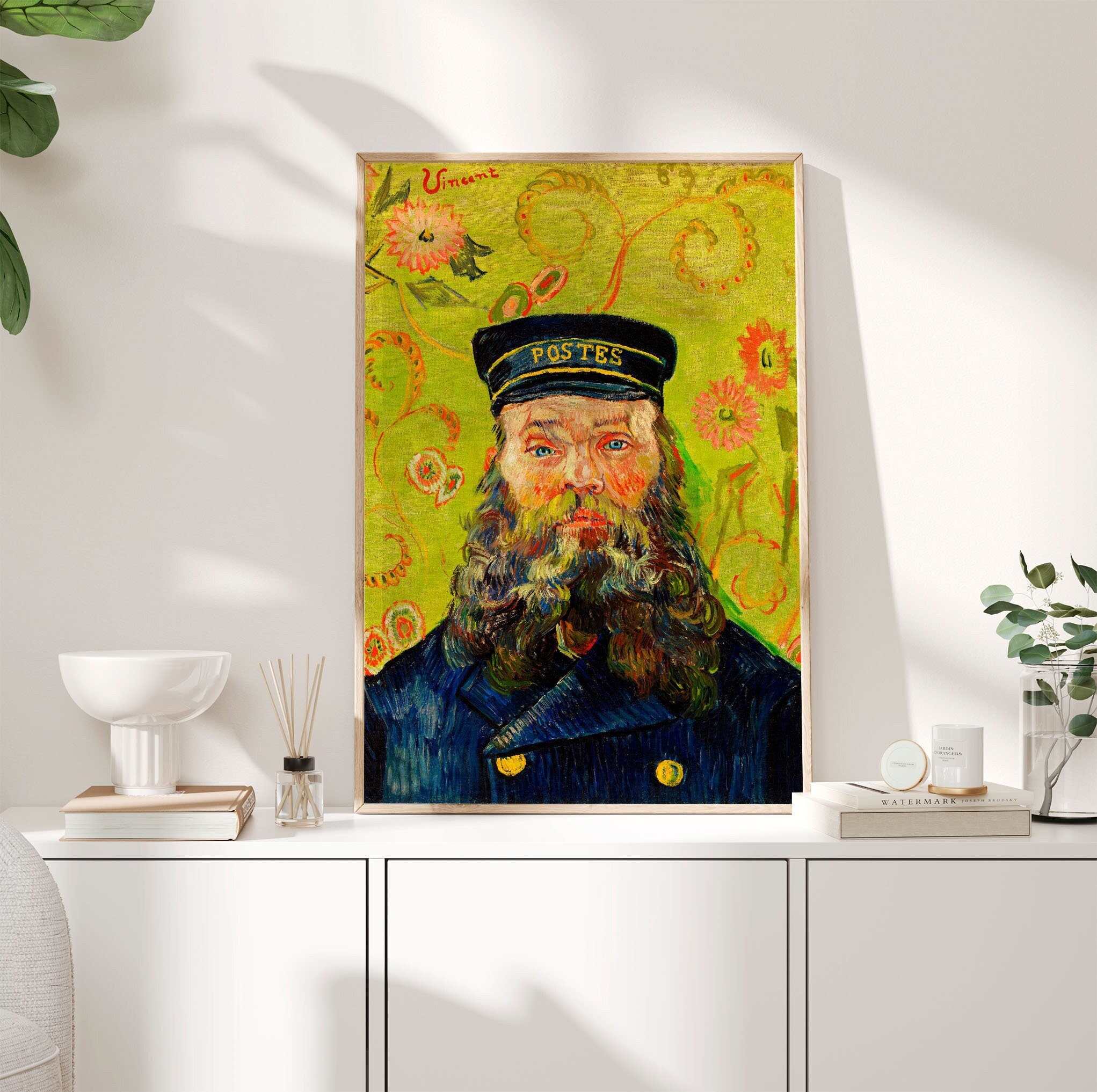 Vincent Van Gogh Poster Van Gogh Portrait Print the Postman - Etsy