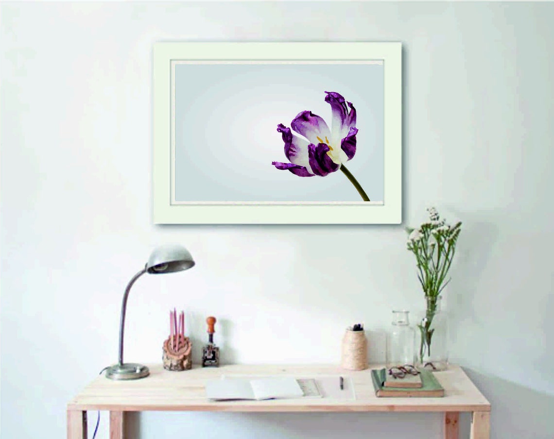 Purple Flower. Wall Art. Wall Decor. Flower PDF. Flower Etsy