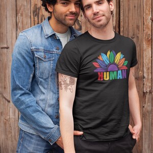 LGBT Flag Shirt, Human Pride Shirt, Gay Pride Flag Shirt, Bisexual Shirt, LGBT Sweatshirt, Lesbian T-Shirts, Rainbow Flag Shirt, Queer Shirt