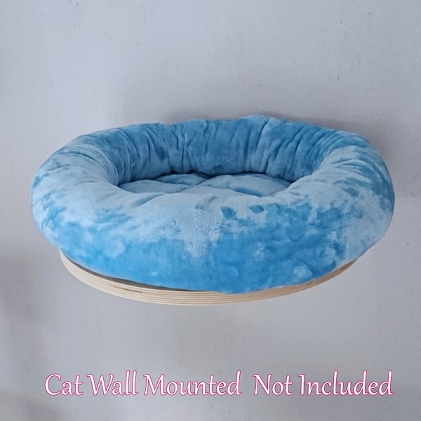 SKY BLUE Cuddle Fleece Cat Snuggle Bed Replacement to Fit in for Natural Paradise Cat Wall Mounted (not included wall mount)