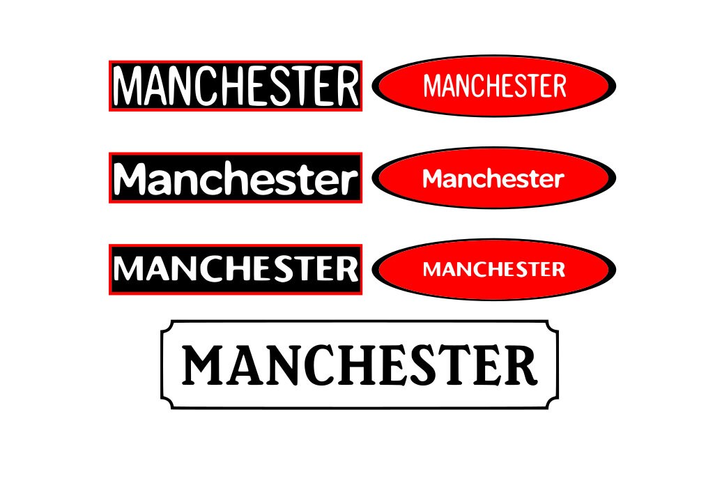 UK Manchester Red Design Cut File Stencil Silhouette Cricut Svg Png Dxf